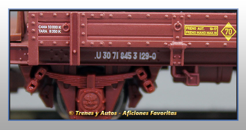 Vagón plataforma unificado con aljibe R.966-ST - Renfe