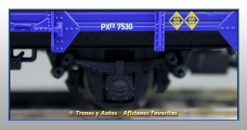 Vagón cubierto PX "Naviera Astur Andaluza"  7530 - Renfe