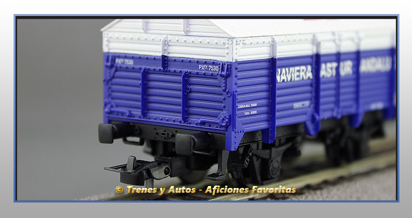 Vagón cubierto PX "Naviera Astur Andaluza"  7530 - Renfe