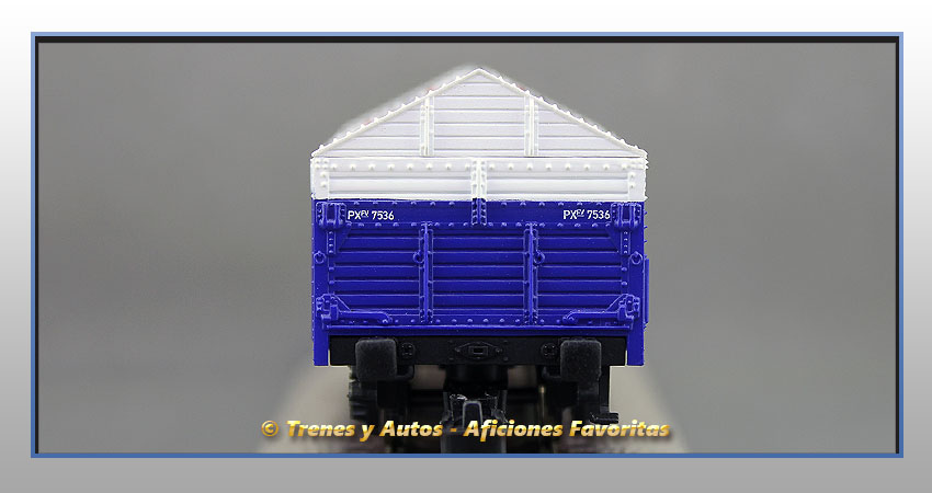 Vagón cubierto PX "Naviera Astur Andaluza"  7536 - Renfe