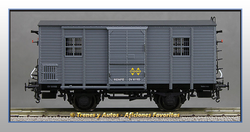 Furgón equipajes Serie DV 61163 - Renfe