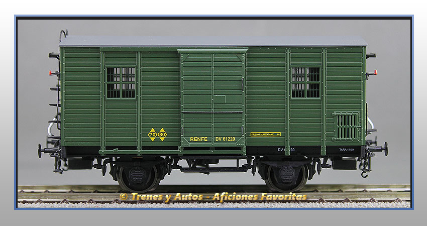 Furgón equipajes Serie DV 61220 - Renfe