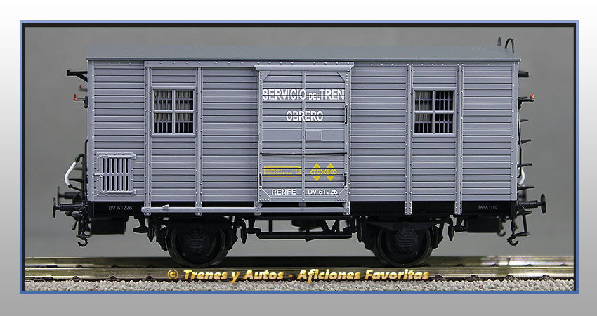 Furgón Serie DV 61226 "Servicio del Tren Obrero"- Renfe