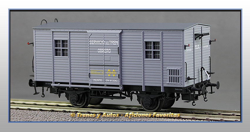 Furgón Serie DV 61226 "Servicio del Tren Obrero"- Renfe