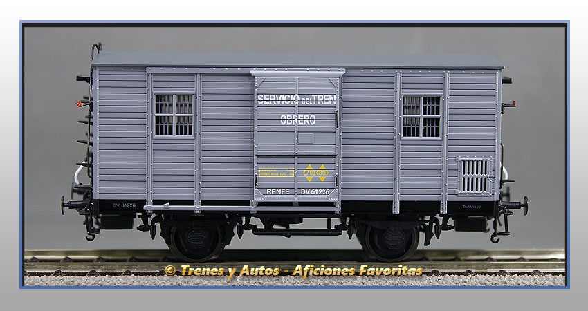 Furgón Serie DV 61226 "Servicio del Tren Obrero"- Renfe