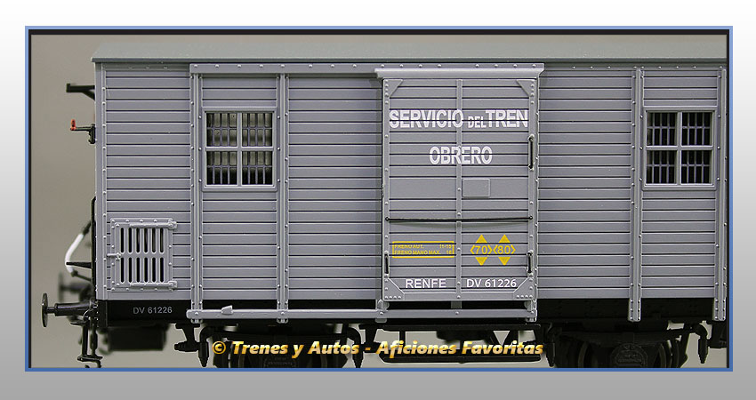 Furgón Serie DV 61226 "Servicio del Tren Obrero"- Renfe
