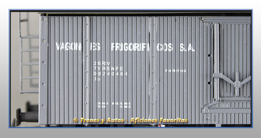 Vagón frigorífico Tipo PN 17000 "Vagones Frigoríficos SA" -  Renfe