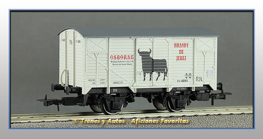 Vagón cerrado 2 ejes tipo PJ "Osborne" - R.N.