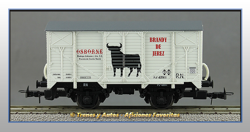 Vagón cerrado 2 ejes tipo PJ "Osborne" - R.N.