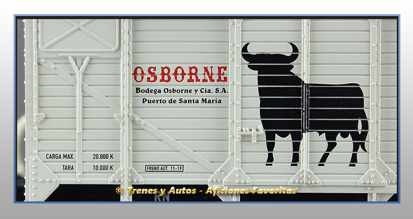 Vagón cerrado 2 ejes tipo PJ "Osborne" - R.N.