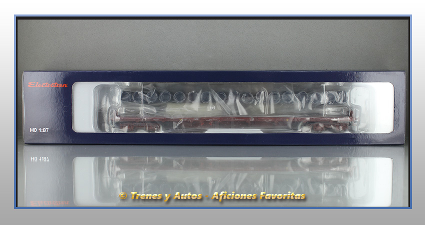 Vagón plataforma MMQ rollos alambre - Renfe