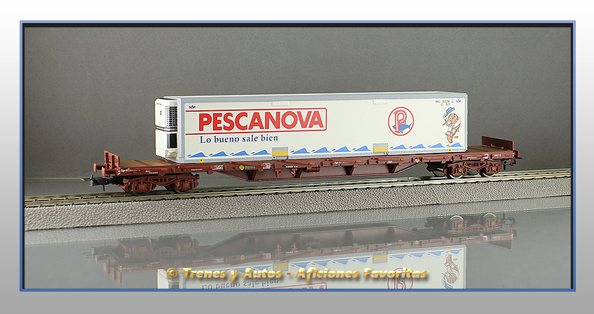 Vagón plataforma MMQC "Pescanova" - Renfe