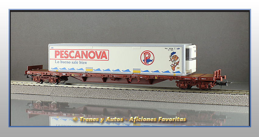Vagón plataforma MMQC "Pescanova" - Renfe