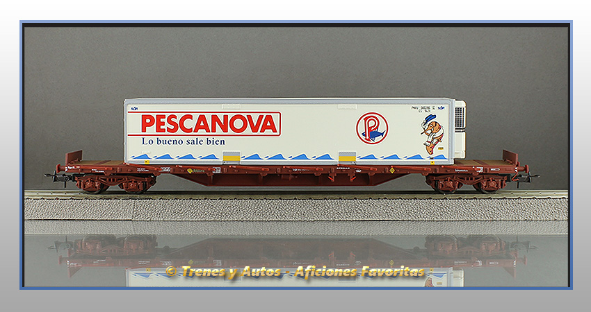 Vagón plataforma MMQC "Pescanova" - Renfe