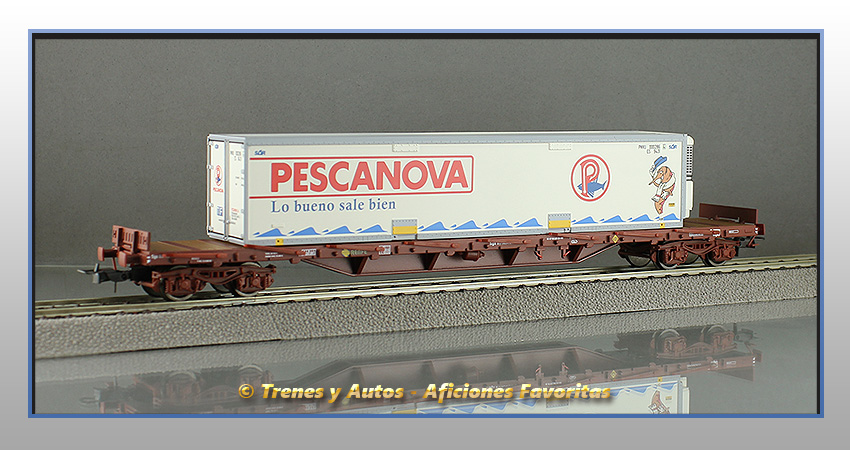 Vagón plataforma MMQC "Pescanova" - Renfe