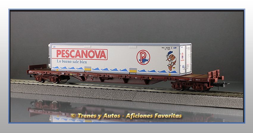 Vagón plataforma MMQC "Pescanova" - Renfe