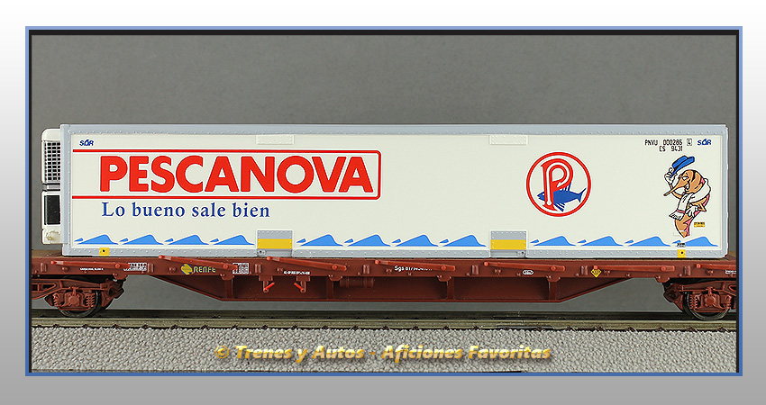 Vagón plataforma MMQC "Pescanova" - Renfe
