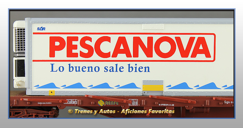 Vagón plataforma MMQC "Pescanova" - Renfe