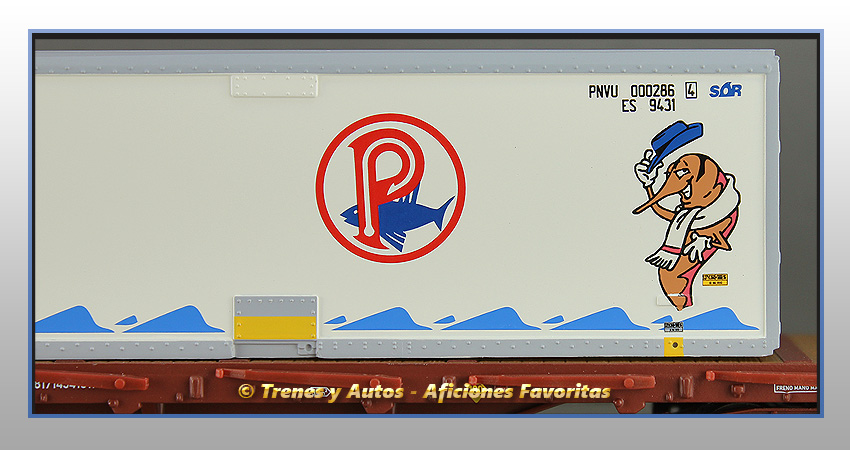Vagón plataforma MMQC "Pescanova" - Renfe