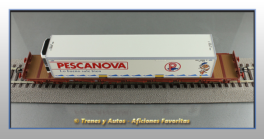 Vagón plataforma MMQC "Pescanova" - Renfe
