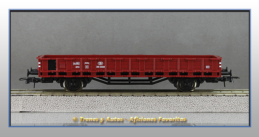Vagón borde bajo telero - NMBS