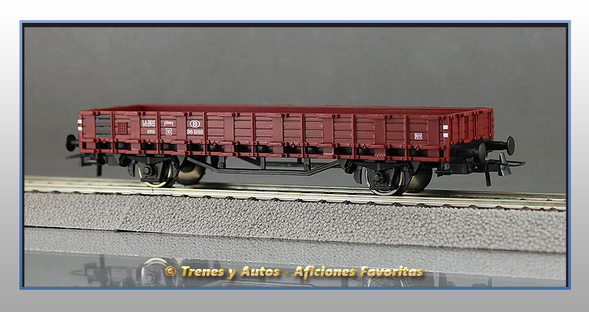 Vagón borde bajo telero - NMBS