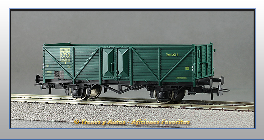 Vagón laterales altos Tipo 1221 B - NMBS