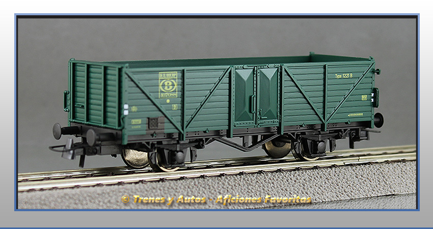Vagón laterales altos Tipo 1221 B - NMBS