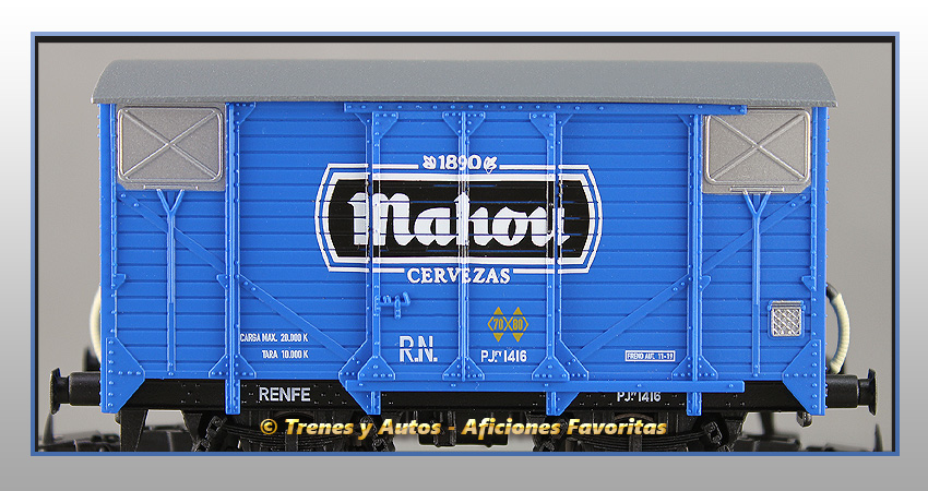 Vagón cerrado Tipo PJ "Mahou" - R.N.