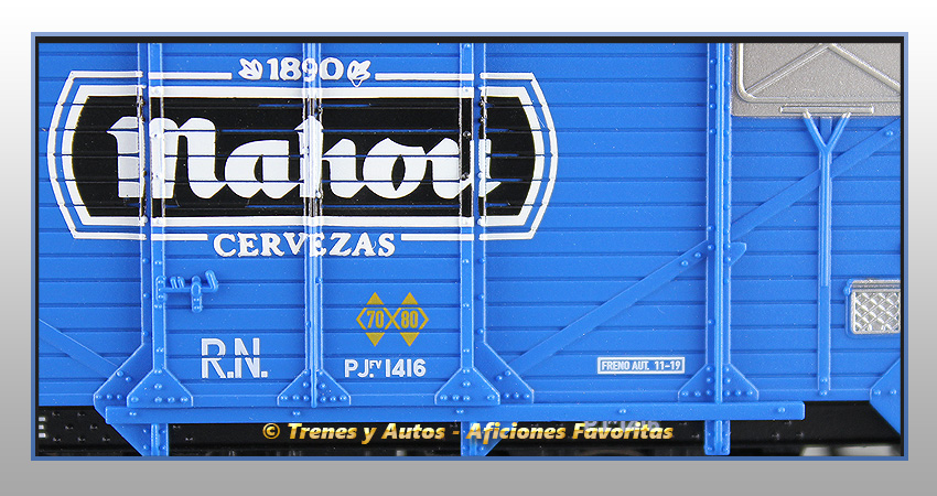 Vagón cerrado Tipo PJ "Mahou" - R.N.