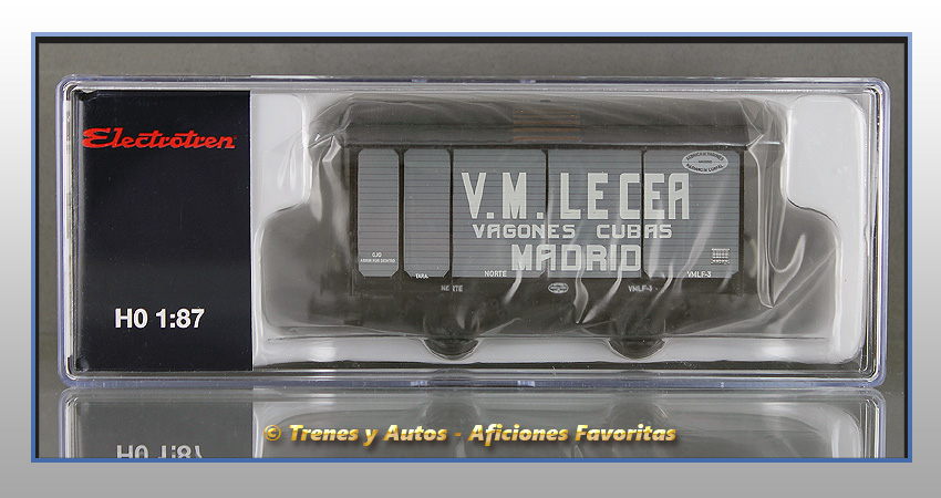 Caja modelo - Vagón foudre V.M.Lacea Cubas Madrid - Norte
