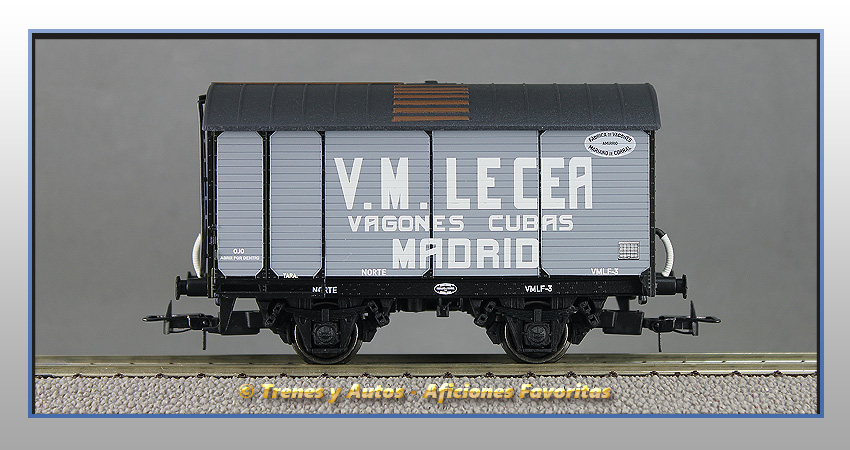 Vagón foudre V.M.Lacea Cubas Madrid - Norte