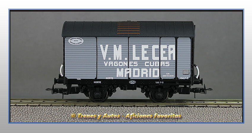 Vagón foudre V.M.Lacea Cubas Madrid - Norte