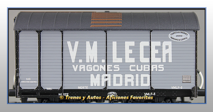 Vagón foudre V.M.Lacea Cubas Madrid - Norte