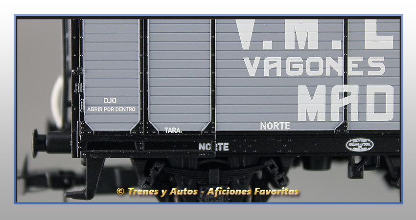 Vagón foudre V.M.Lacea Cubas Madrid - Norte