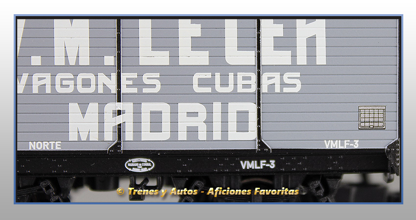 Vagón foudre V.M.Lacea Cubas Madrid - Norte