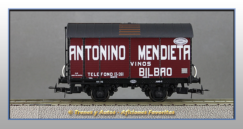 Vagón foudre Antonino Mendieta Vinos Bilbao - Norte