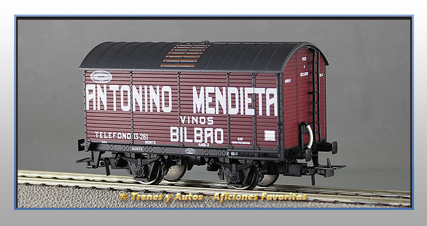 Vagón foudre Antonino Mendieta Vinos Bilbao - Norte