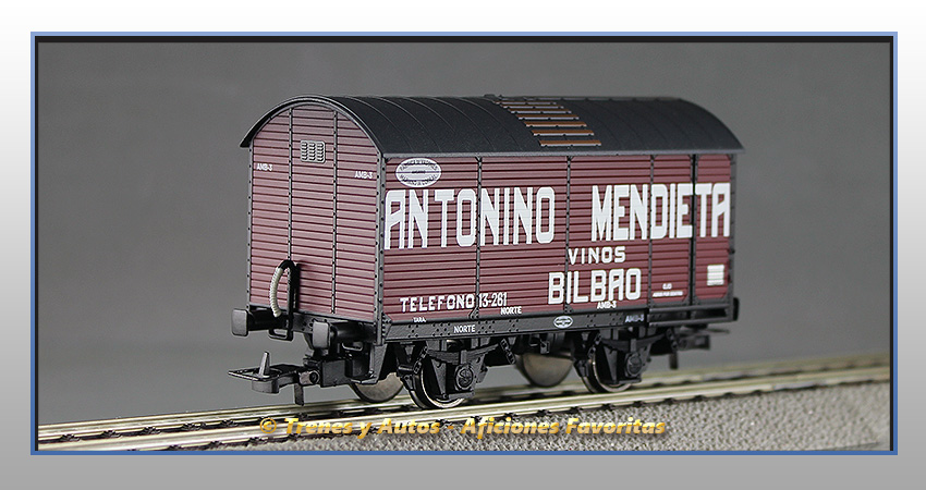 Vagón foudre Antonino Mendieta Vinos Bilbao - Norte