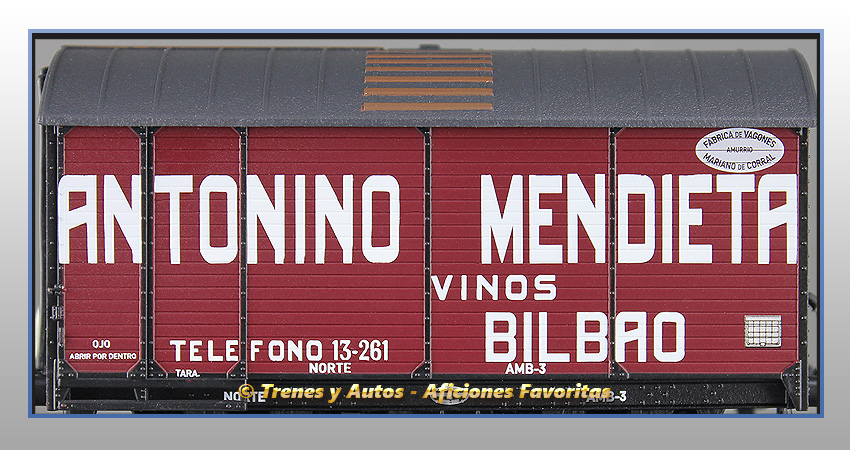 Vagón foudre Antonino Mendieta Vinos Bilbao - Norte