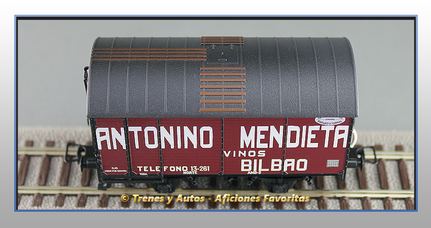 Vagón foudre Antonino Mendieta Vinos Bilbao - Norte