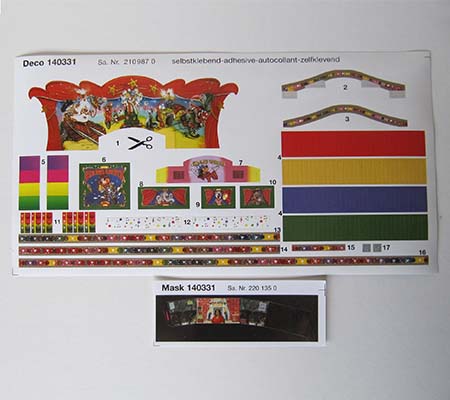Carrusel Circus World - Componentes para montaje
