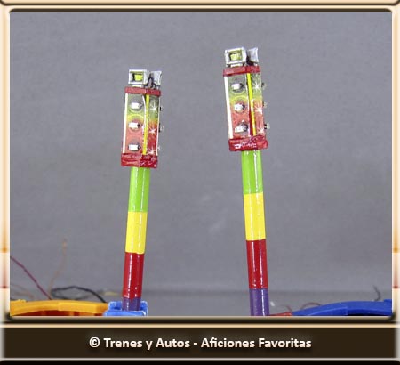Distintas fases de pintado, montaje e iluminación