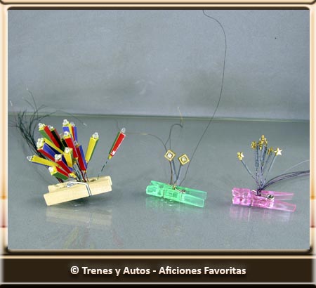 Distintas fases de pintado, montaje e iluminación