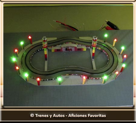 Distintas fases de pintado, montaje e iluminación