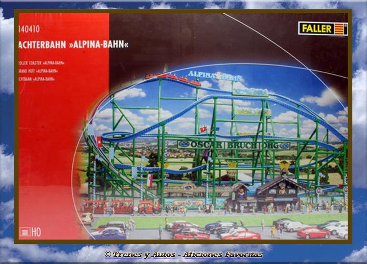 Caja modelo montaña rusa Alpina Bahn